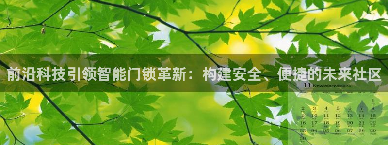 开丰娱乐登录地址入口：前沿科技引领智能门锁革新：构建安全、便