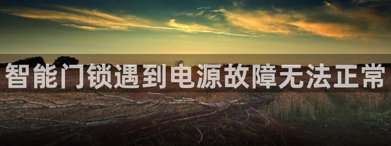 开丰娱乐平台注册时间：智能门锁遇到电源故障无法正常