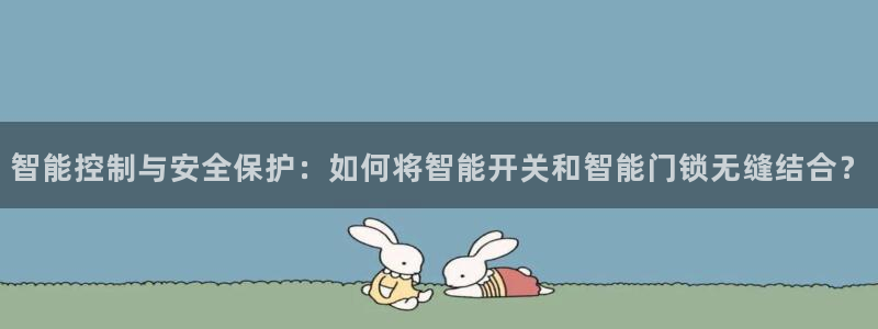开丰娱乐天：智能控制与安全保护：如何将智能开关和智能门锁无缝