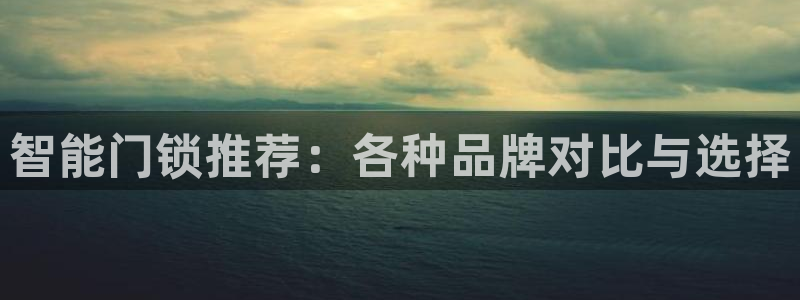 开丰娱乐怎么开转点：智能门锁推荐：各种品牌对比与选择
