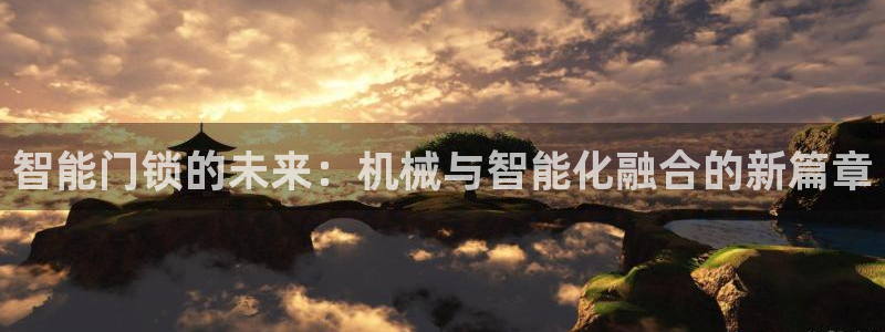 开丰娱乐体育平台：智能门锁的未来：机械与智能化融合的新篇章