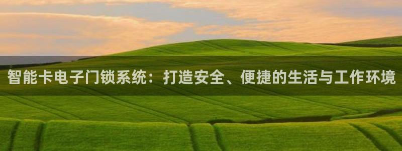 开丰娱乐靠谱吗：智能卡电子门锁系统：打造安全、便捷的生活与工