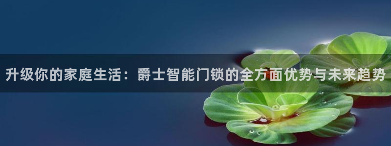 开丰娱乐平台登录：升级你的家庭生活：爵士智能门锁的全方面优势