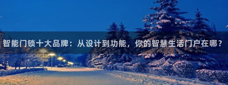 开丰娱乐网址：智能门锁十大品牌：从设计到功能，你的智慧生活门