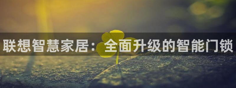 开丰娱乐地址查询：联想智慧家居：全面升级的智能门锁