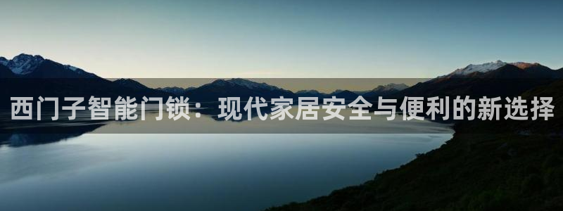 开丰娱乐寸67五壹叁八：西门子智能门锁：现代家居安全与便利的