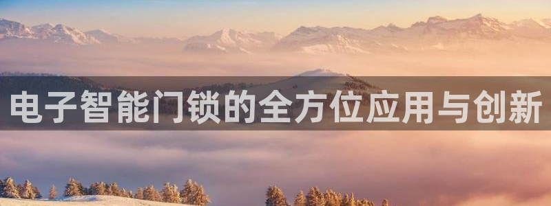 开丰娱乐最新活动：电子智能门锁的全方位应用与创新