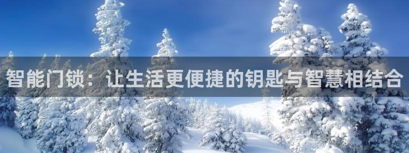 开丰娱乐登录网址：智能门锁：让生活更便捷的钥匙与智慧相结合