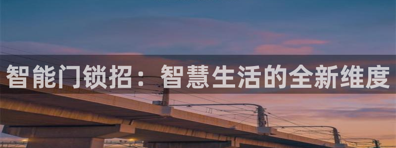 开丰娱乐网站：智能门锁招：智慧生活的全新维度